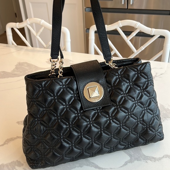 kate spade Bags Kate Spade Elena Astor Quilted Shoulder Bag Black